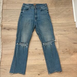 MOTHER Classic Blue Straight Leg Jeans